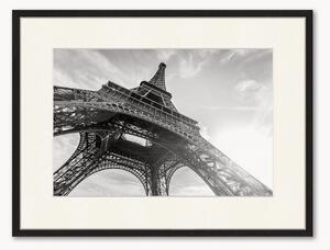 Oprawiony druk cyfrowy Eiffel Tower Against Sun