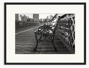 Oprawiony druk cyfrowy Brooklyn In Black And White