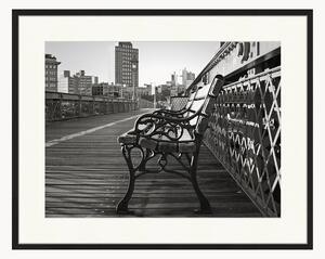 Oprawiony druk cyfrowy Brooklyn In Black And White