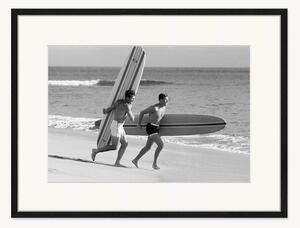 Oprawiony druk cyfrowy Surf Running