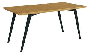 Stół z metalowymi nogami i drewnianym blatem VITA III