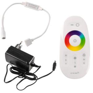 Zestaw taśma LED 24V 5m RGB+4000K IP20 pilot, zasilacz, sterownik 319289 Polux