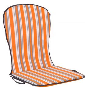 Poduszka na krzesło PATIO D001-13BB / C002-03BB 89 x 44 cm Biało-pomarańczowy