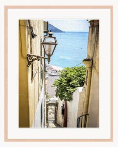 Oprawiony druk cyfrowy Narrow Alley In Positano