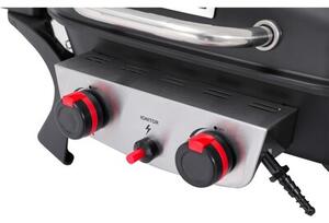 Grill ogrodowy gazowy YATO YG-20005 Yake Czarny 5 kW 47 x 37 cm