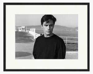 Oprawiony druk cyfrowy Alain Delon In Any Number Can Win