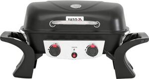 Grill ogrodowy gazowy YATO YG-20005 Yake Czarny 5 kW 47 x 37 cm