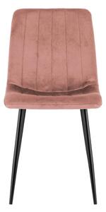 MebleMWM Krzesło różowe DC-1939 welur #44