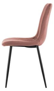 MebleMWM Krzesło różowe DC-1939 welur #44