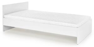 Białe skandynawskie pojedyncze łóżko - Lines 90x200