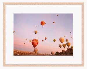Oprawiony druk cyfrowy Globes Sunset