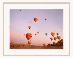 Oprawiony druk cyfrowy Globes Sunset