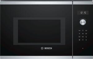 Kuchenka mikrofalowa BOSCH BEL554MS0 SERIA 6Â 900W Årednica 31.5 cm pojemnoÅÄ 25L Autopilot 8 Czarny + inox