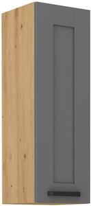Szafka kuchenna wisząca górna LUNA 30 G-90 1F Szary/Dąb Artisan