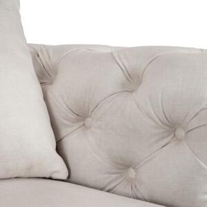 Sofa SORRENTO 2S Dwuosobowa Kremowa Welurowa Nowoczesna Glamour
