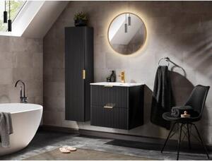 Szafka pod umywalkę ADEL BLACK 82 60cm czarny mat