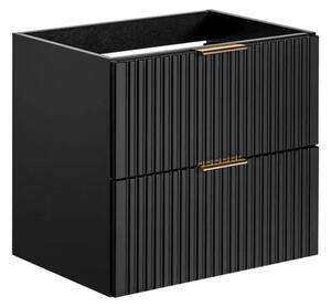 Szafka pod umywalkę ADEL BLACK 82 60cm czarny mat
