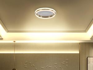Lampa sufitowa LED plafon obręcz 42 cm metalowy akryl złoty Taping Beliani