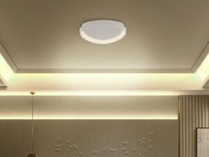 Nowoczesna lampa sufitowa LED trójkątna plafon metalowa biała Nanding Beliani