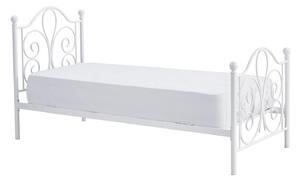 Białe łóżko jednoosobowe 90x200 cm - Lafio