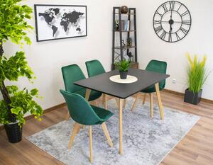 Czarny stół do salonu w stylu skandynawskim - Rocher