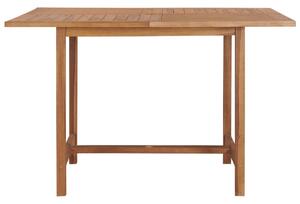 Ogrodowy stół jadalniany, 110x110x75 cm, lite drewno tekowe