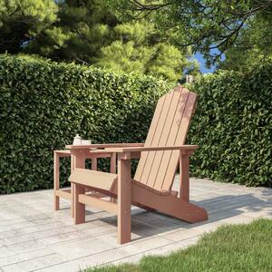 Krzesło ogrodowe Adirondack, HDPE, brązowe