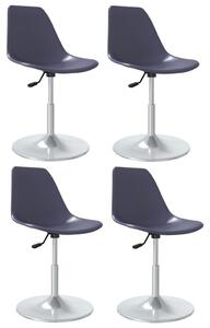 Obrotowe krzesła stołowe, 4 szt., lila, PP