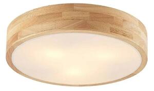 Lampa Sufitowa Lindby, Tanju, ściemnialny, drewniany, salon, drewno, dworkowy | rustykalny