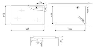 Płyta ceramiczna SMEG Universal SE494EMTD