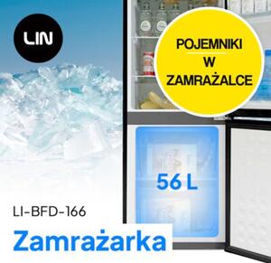 Lodówka LIN LI-BFD166 140.5cm Czarna
