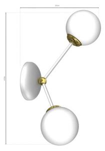 Kinkiet CLOUD biały LED 1x5W 250lm wym:18,5x53x12cm IP20 Candellux