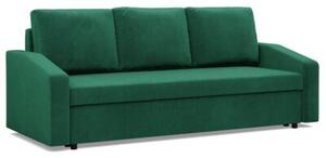 Kanapa rozkÅadana, BLOM, velvet, 220x92x92 cm, butelkowa zieleÅ | TYLETEGOTU