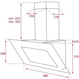 Okap TEKA DLV 985 LB Inox/brÄ zowe szkÅo 782m3/h 68dB klasa A