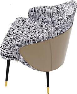 Nowoczesne krzesa do jadalni Milano - Zestaw 2 sztuk - Pianka o wysokiej gstoci - Eleganckie krzeso do kuchni lub restauracji - Lounge - Khaki