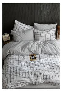 Biała pościel dwuosobowa z prześcieradłem 4-częściowa 200x220 cm Geometric – Mila Home