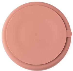 Talerz ECO RASCALS Trójdzielny Różowy