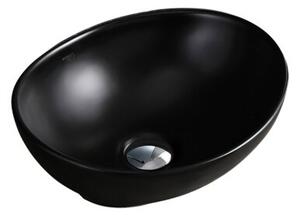 Umywalka nablatowa HYDROSAN LUMO-MTB-405 Owalny Czarny mat