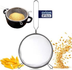 Sitko kuchenne stalowe z uchwytem 16 cm