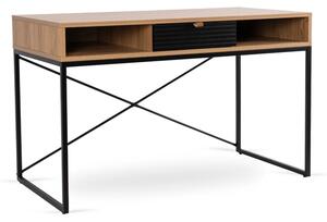 Biurko 120 z SzufladÄ Loft OASIS ProstokÄ tne Stylowe Gabinetowe DÄ b Czarny