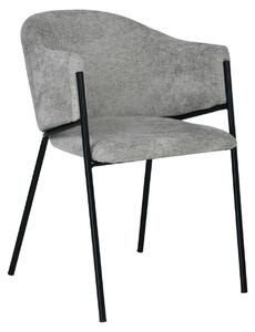 HowHomely | Krzeso kuchenne – krzeso do jadalni – 55 x 62 x 78 cm – szare – krzeso do jadalni – krzeso tapicerowane