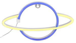 Kinkiet dla dzieci neonowy biały planeta LED 3W USB-A bateria 3xAA Neon Polux