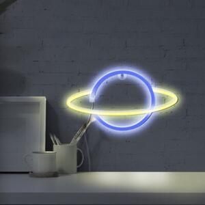 Kinkiet dla dzieci neonowy biały planeta LED 3W USB-A bateria 3xAA Neon Polux
