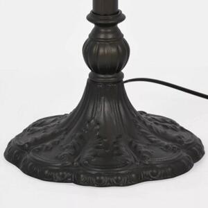 Lampa stojąca podłogowa witrażowa kwiaty i motyle 2xE27 20W BUTTERFLY K-F161386 Kaja