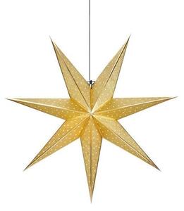 Złoty lampion Glitter - świąteczna gwiazda