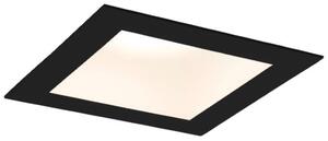Nowoczesne kwadratowe oczko Tottori LED - czarne