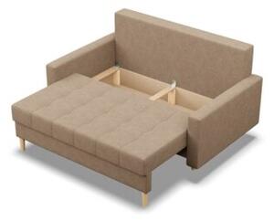 Sofa skandynawska, pikowana, NUBO, 152x92x92 cm, beÅ¼owy | TYLETEGOTU
