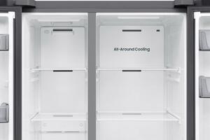 Lodówka SAMSUNG RS70F65QETEO Side by Side AI No Frost 178.4cm Szczotkowana stal nierdzewna