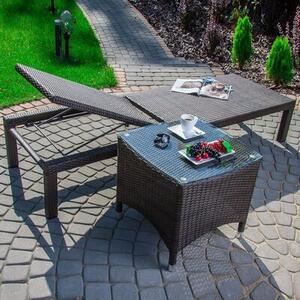 Leżak PATIO Pierre Brązowy