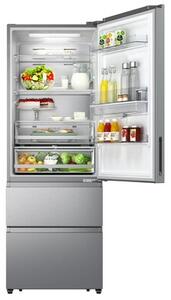 Lodówka HISENSE RT641N4WIE1 3D SkyLine No frost 200cm Szara Wi-Fi ConnectLife Metal Tech Cooling